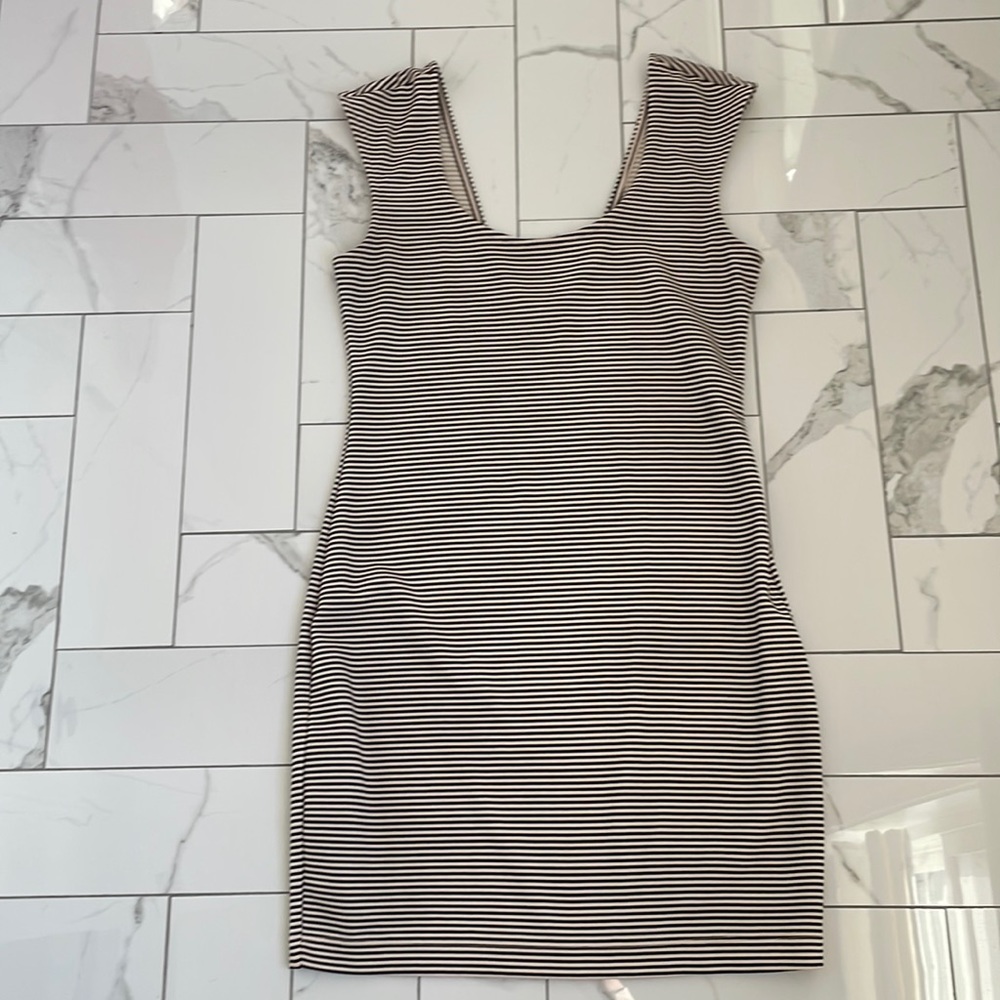 BCBG stripe mini dress